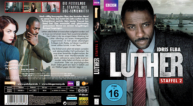 Luther TV Serie Staffel 2 Season 2 Cover Bluray German Deutsch german blu ray cover